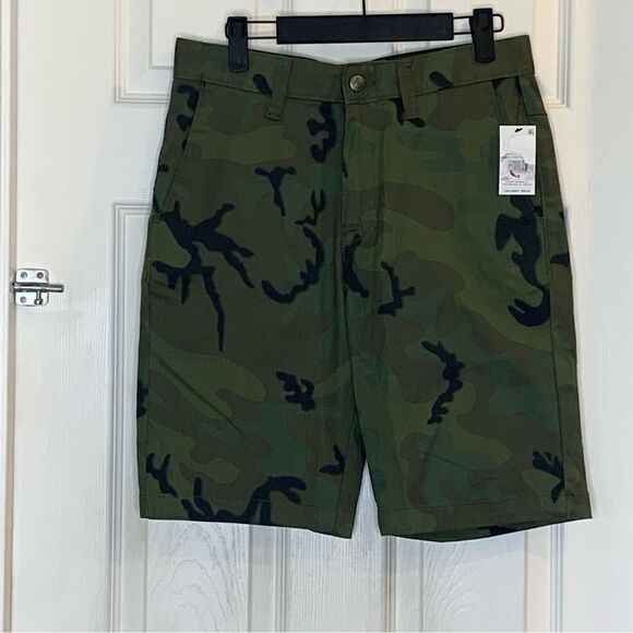 Volcom Camo Flat Front Short Vmonty Stretch 22  Size 28 - Picture 1 of 13